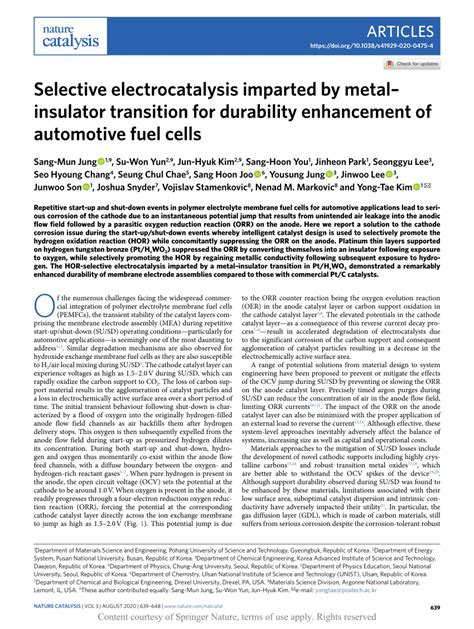 Selective electrocatalysis imparted by metal–insulator ... - Nature