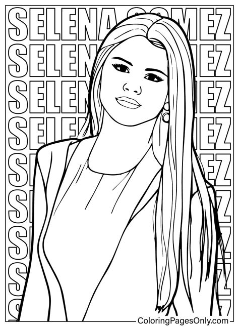 Selena Gomez Coloring Sheets