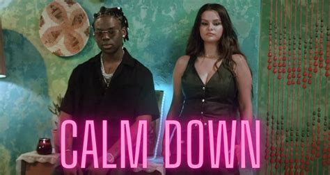 Calm Down Lyrics by Selena Gomez- including song video, artist biography, translations and more: (Vibez) (Oh, no) Another banger Baby, calm down, calm down Girl, this your body e put my heart for lockdown For lockdo… . 