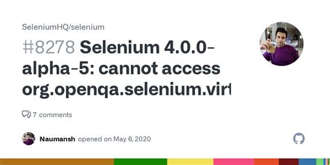 Selenium 4.0.0-alpha-5: cannot access org.openqa.selenium