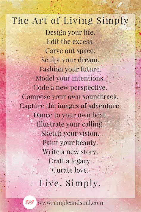 Self Care Art of Living Simply