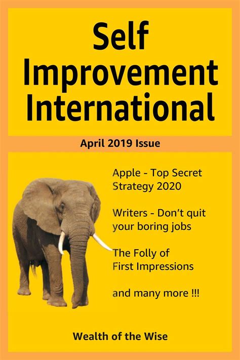 Self Improvement International April 2019
