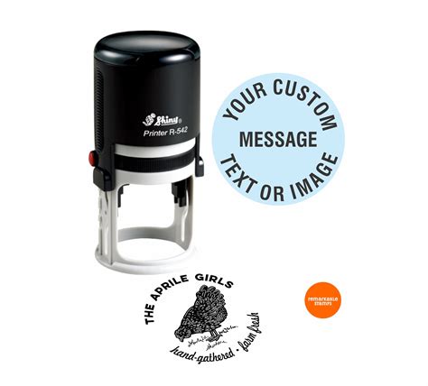 Self Inking Stamp Round - Etsy Singapore