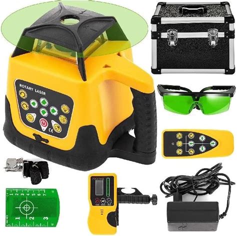 Self Leveling Rotary Laser System ToolKit Turnkey Job Site DIY Leveling