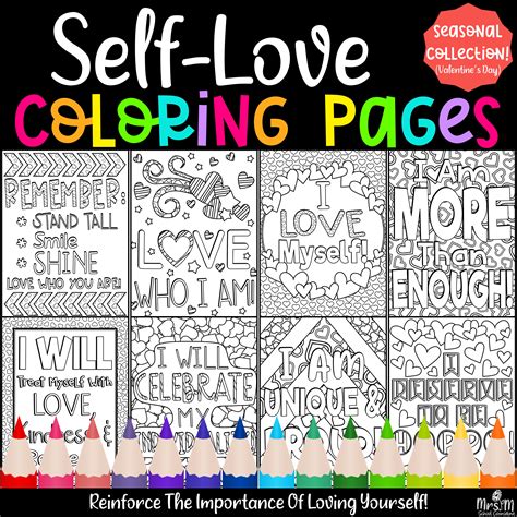 Self Love Coloring Pages