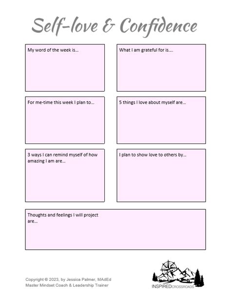 Self Love Worksheet - Etsy