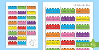 Self Registration KS1 - Classroom Attendance Chart Resources