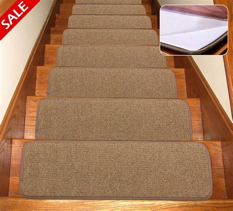 Stair Treads Carpet Peel and Stick with Self Adhesive Tape - 15 Pack Washable Stair Runners for Wooden Steps Non-Slip - 100% Safety Edging Stair ... Antdle Stair Treads Non-Slip Carpet Indoor Set of 16 Brown Carpet Stair Treads for Wooden steps self adhesive stair treads Rugs Mats(30x8 inch,Brown) 4.5 out of 5 stars 2,683. $36.99 $ …. 