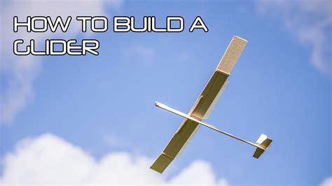 Self build glider.  glider plane tutorial, how to make a glider, glide...