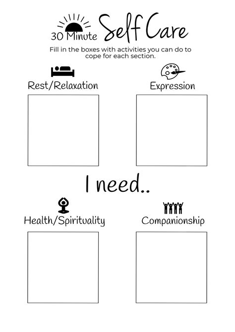 Self care activities pdf. That’s why we’ve created this printable self-care bingo game with a list of basic self-care ideas. Print it out and try to cross them all in a month or so . We’ve also created a blank template so you can create your own bingo. Use it like a weekly or daily self-care checklist or as a reminder. Keep the same self-care routine on the bingo ... 