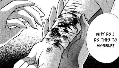 Read the topic about Any Self-Harm or sucidal Anime/Manga? on MyAnimeList, and join in the discussion on the largest online anime and manga database in the world! Join the online community, create your anime and manga list, read reviews, explore the forums, follow news, and so much more! (Topic ID: 1351800). 