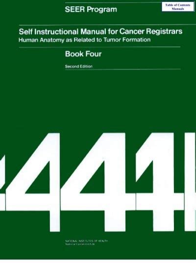Self instructional manual for tumor registrars book eight third edition. - Theorie und praxis der erziehung bei leonard nelson und seinem bund..