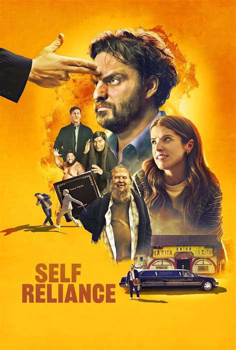 Self reliance movie. High resolution official theatrical movie poster (#1 of 2) for Self Reliance (2024). Image dimensions: 1382 x 2048. Directed by Jake Johnson. Starring Jake Johnson, Anna Kendrick, Natalie Morales, Andy Samberg 