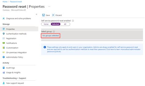 Self service password reset intune.  How can we enforce Enable password r...