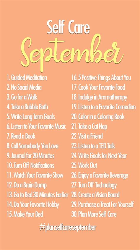 Self-Care A-Z: Daily Doses of Self-Care in September for Self-Care ...