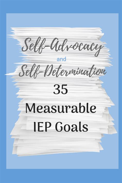 Self-advocacy iep goals pdf. Implementing a behavior management model that focuses on student selfdetermination and self-advocacy can improve students' understanding of themselves and their strengths and weaknesses as well as support their ability to formulate strategies and goals for behavior improvement. Such a model promotes student buy-in and … 