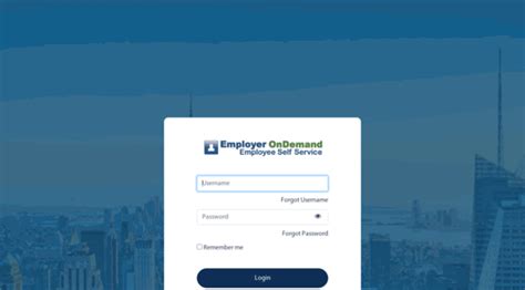 Selfservice.employerondemand. Welcome to Employer OnDemand Timekeeping. Forgot Username. Forgot Password. Remember me. Trademarks and brands are the property of their respective owners. Using this site means you accept these. END USER TERMS OF USE. 