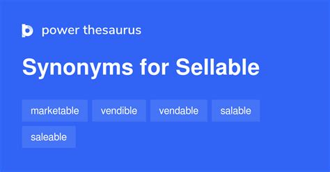 Sellable synonym. Things To Know About Sellable synonym. 