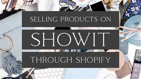 Selling Products on Showit Through Shopify - YouTube