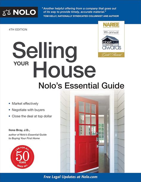 Read Selling Your House Nolos Essential Guide By Ilona Bray