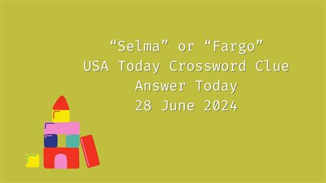 Selma's st crossword clue. Things To Know About Selma's st crossword clue. 