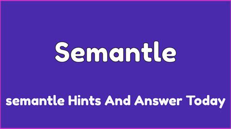Semantle hint. Answers for Today’s Semantle (4th November) The puzzle number for today is 644. The nearest word has a similarity of 58.36 while the tenth nearest word and one thousandth nearest word have similarities of 44.13 and 31.52 respectively. The answer to puzzle #644 is NATURE. Here are some of the previous answers: 