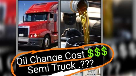 Semi Truck Oil Change Price