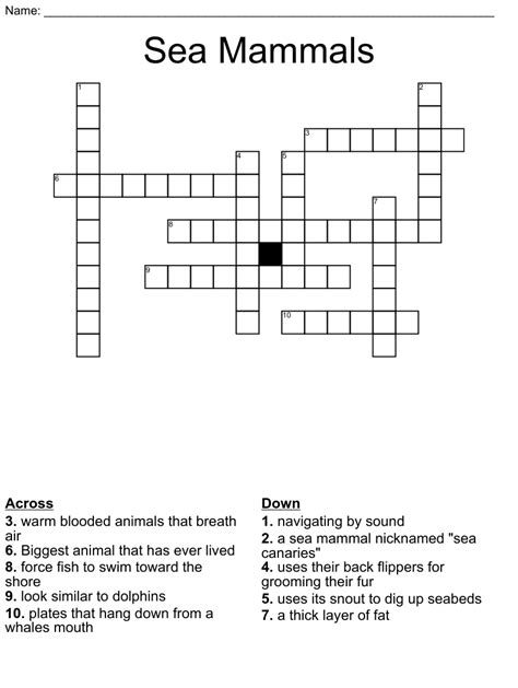 Semi aquatic mammal crossword. Find possible answers for the crossword clue Semi-aquatic mammal, a 5-letter word that can be HIPPO, OTTER, or other. See the full list of clues with similar … 