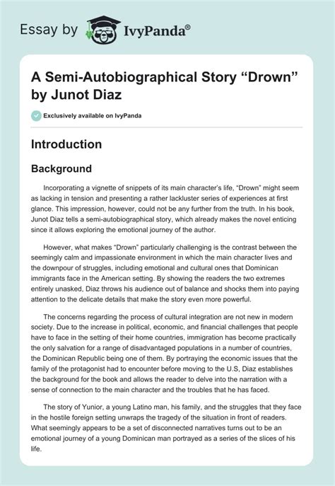 Semi autobiography examples