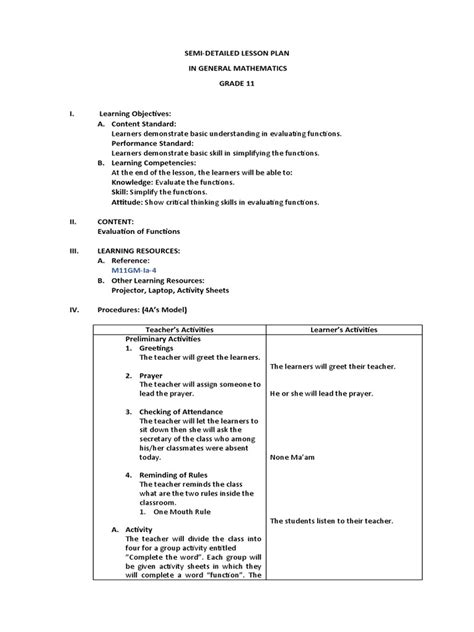 Semi detailed lesson plan for elementary pdf.  Discover how easy it is to custo...