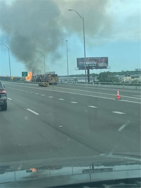 Semi fire caused traffic delays near U.S. 183/I-35 interchange in central Austin