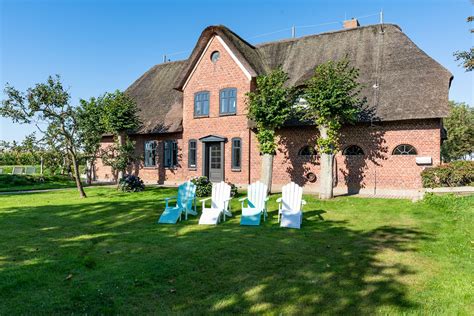 Semi-detached house on a farm on the island of Föhr, Borgsum, Germany