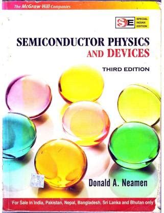Semiconductor Physics And Devices 3rd Edition Donald A Neamen