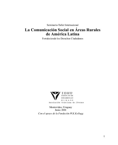 Seminario taller internacional la comunicación social en areas rurales de américa latina. - Kymco people 150 service repair manual.