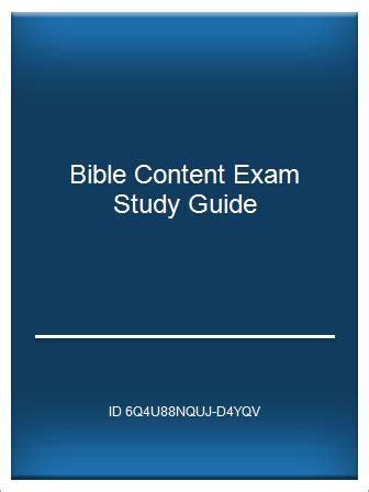 Seminary bible content exam study guide. - Studyguide for supervising police personnel the fifteen responsibilities by whisenand paul m.