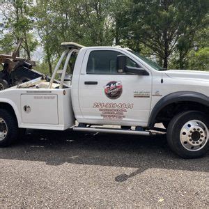 Semmes towing. 24 Hr. Towing. Car Towing; RV Towing; Flatbed Towing; Boat & Motorcycle Towing; 24 Hr. Roadside Assistance. Jump Start; Tire Assistance; Fuel Delivery; Equipment … 