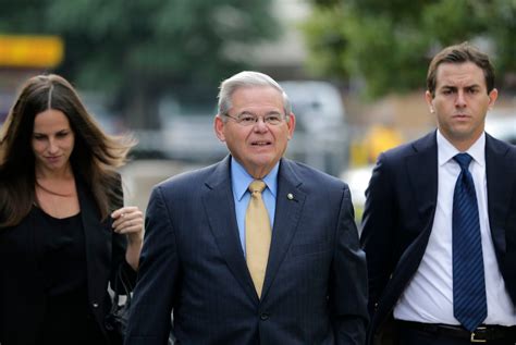 Sen. Bob Menendez arrives at court to answer to bribery case charges as he rejects calls to resign