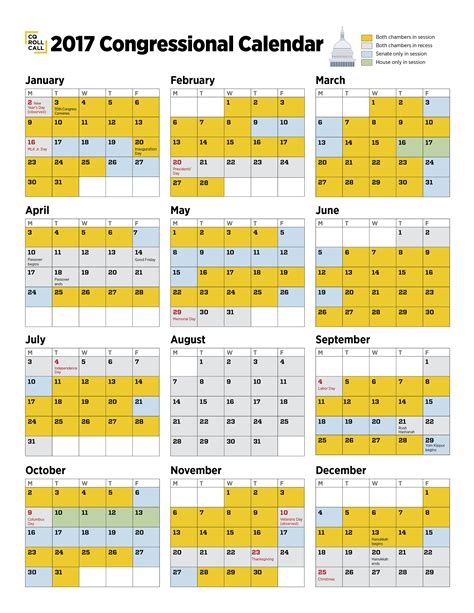 Senate Session Calendar