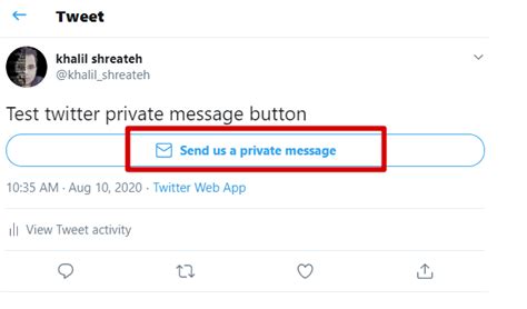 Send private message button twitter.  Jan 1, 2026 · Learn how to send private m...
