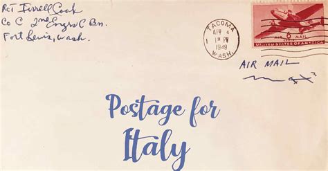 Sending Mail from U.S. to Italy - Fodor