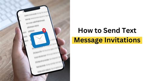 Sending Text Message Invitations: Examples and Advantages