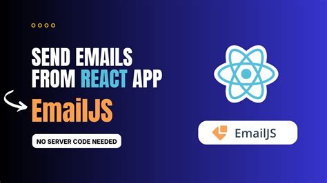 Sending emails from React with EmailJS