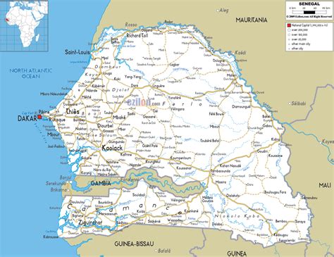Full Download Senegal 1740000  Gambia 1340000 Travel Map International Travel Maps By Itm Canada