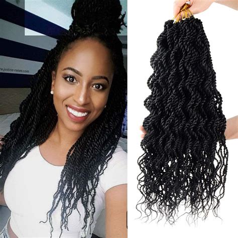 Befunny 8Packs 14 inch Senegalese Twist Crochet Hair Short Crochet Braids Small Pre Looped Mini Twists Black Crochet Braiding Hair for Women,20strands/pack(14", 1B#) 4.5 out of 5 stars 1,793 1 offer from $25.99. 