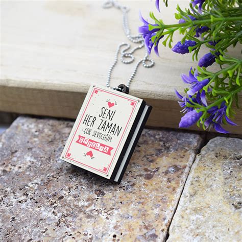 Seni Daima Seveceğim Kitap Kolye. 