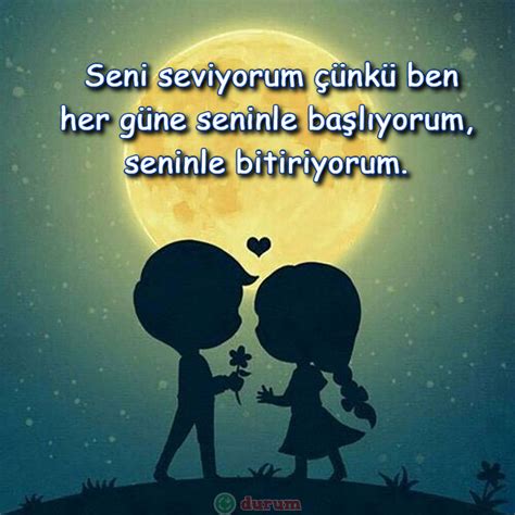 Seni seviyorum; elini kalbimin uzerinde hissettigim zaman, u.