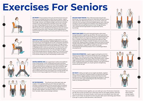Senior Chair Exercises Printable