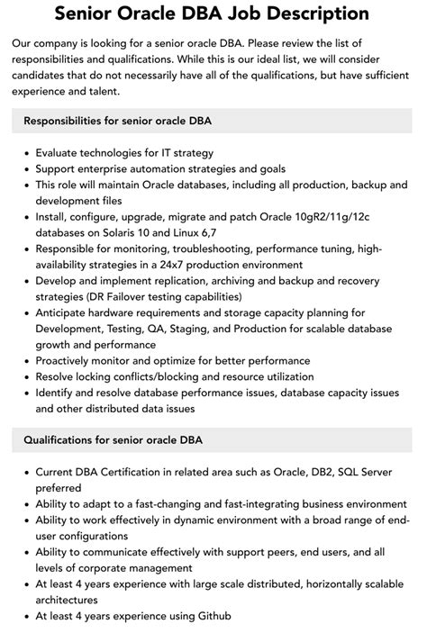 Senior Oracle Cloud DBA (US-NSG) Job in Reston, VA at Oracle