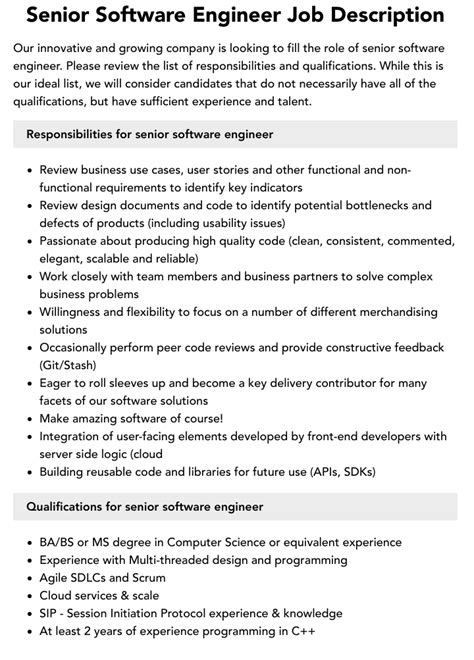 Senior Software Engineer (SVP) -1-year renewable contract