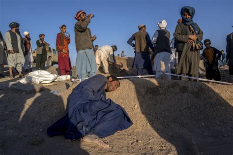 Senior Taliban officials visit villages struck by earthquake that killed at least 2,000 people